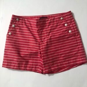Tommy Hilfiger Striped Pink Nautical Shorts Sz 6
